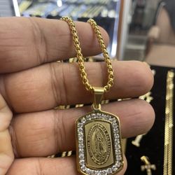Religious Charm And Chain Combo