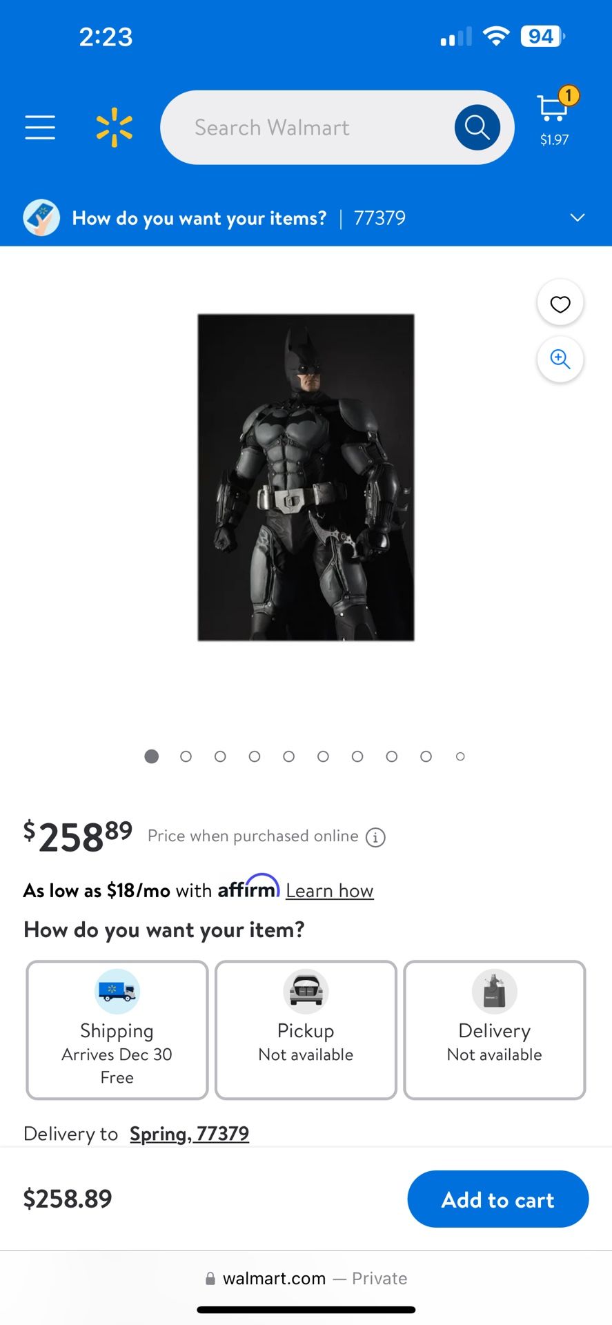 Batman Figure 18”