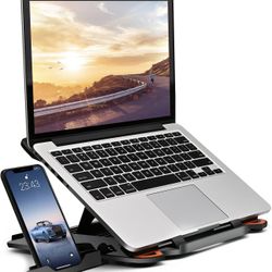 Laptop Stand Adjustable Laptop Computer Stand Multi-Angle Stand Phone Stand Portable Foldable Laptop Riser Notebook Holder Stand 