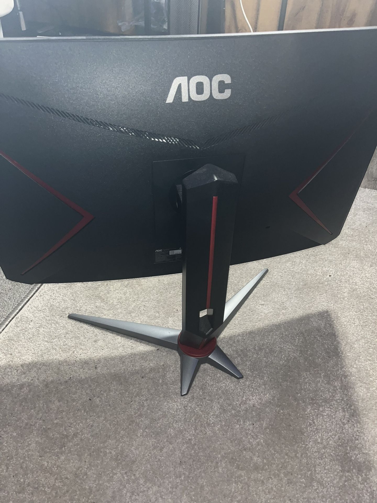 AOC C32G2ZE 160hz 27 inch Curved Frameless Monitor Along with monitor speakers