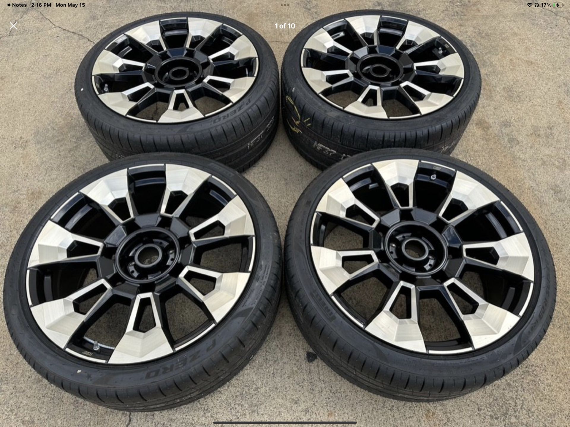 2023-2024 BMW XM 23" Wheels and Tires 5x120 Pirelli P Zero Tires TPMS