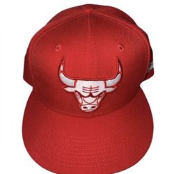 Chicago Bulls New Era 9Fifty Red Snapback Hat Cap One Size Fits Most