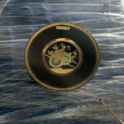 24k Gold Trim Japanese Plate