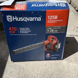 Husqvarna 125B 28-cc 2-cycle 470-CFM 170-MPH Gas Handheld Leaf Blower