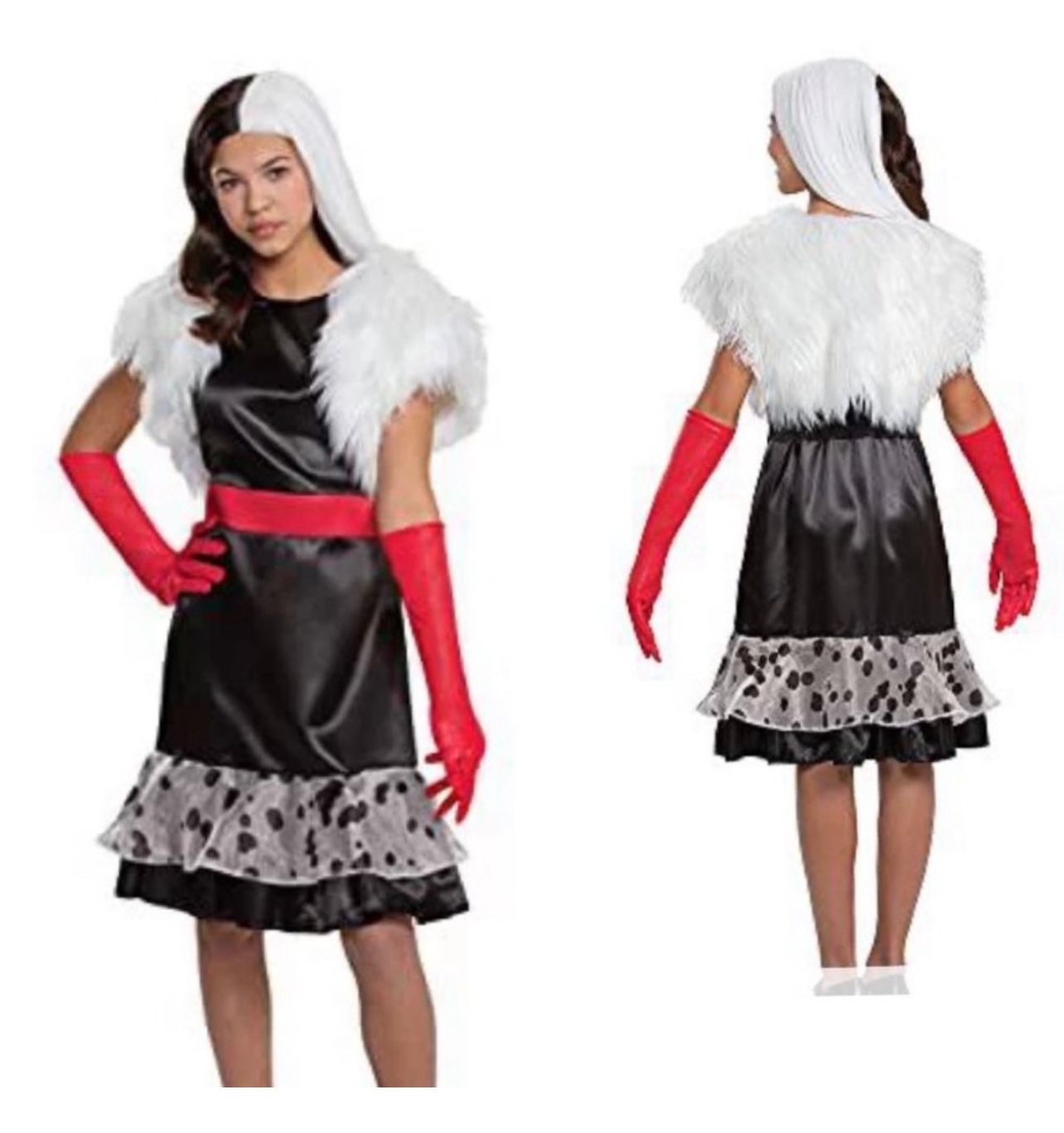 Cruella costume 101 Dalmatians Halloween Costume Size Girls Large
