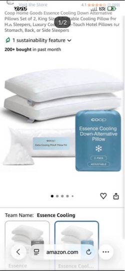 COOP Goods Essence Cooling Down Alternative Pillows ( 2 pack )