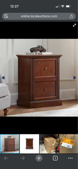 Royce walnut high end filing cabinet, $99