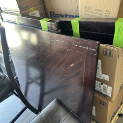 Dining table with two chairs and a stool price is negotiable