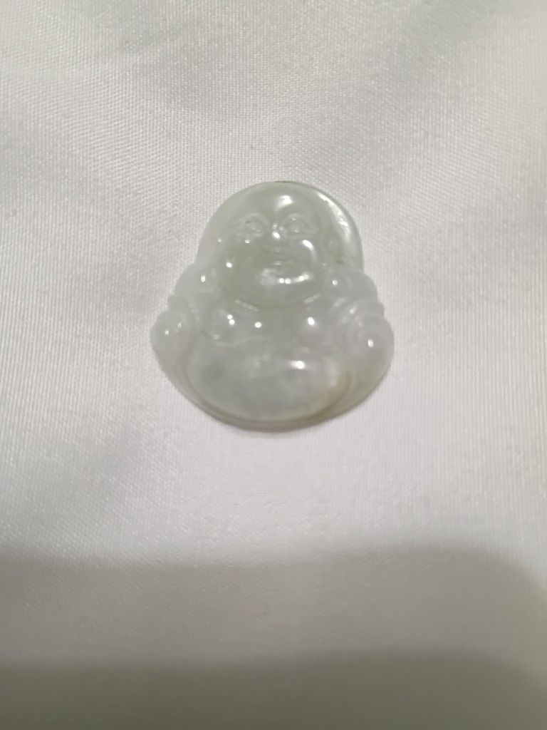 Laughing Buddha Pendant - Jade