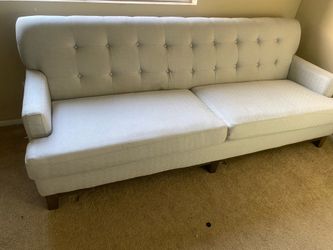 Modern Light Gray Sofa – Excellent Condition
