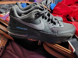 Nike Air Max Sneakers Black Gray Blue size 6y