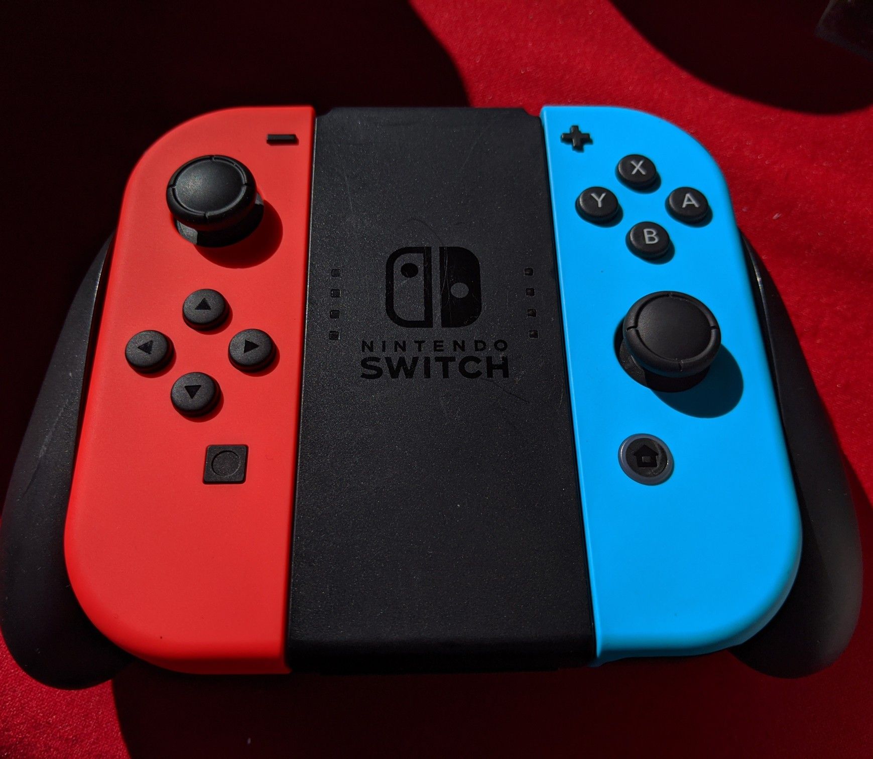 100% OEM GENUINE Nintendo Switch Joy Cons Controller Neon Blue & Red
