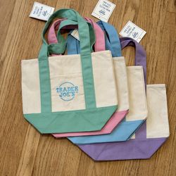 Trader Joe’s, mini tote bag  Easter theme Purple
