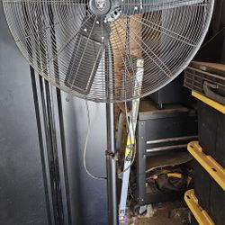 CENTRAL MACHINERY 30 in., 3-Speed Pedestal High-Velocity Shop Fan