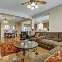 Sectional Sofa, Tables, Big Screen  Tv