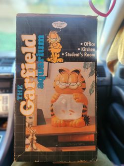 Vintage 1990 Hawkeye Garfield Aquarium 2 Gallon NEW IN BOX With Original Packing Peanuts