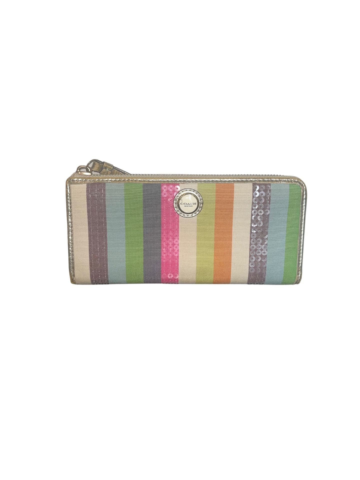 Coach Legacy Sequins & Canvas Wallet