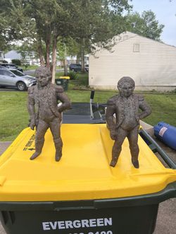 Antique Cast Iron VIRGINIA METALCRAFTERS George Washington Firedog Andiron