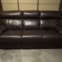 Leather 3 Seat Sofa $230