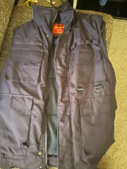 Beverly USA Navy Blue Multi-Pocket Vest