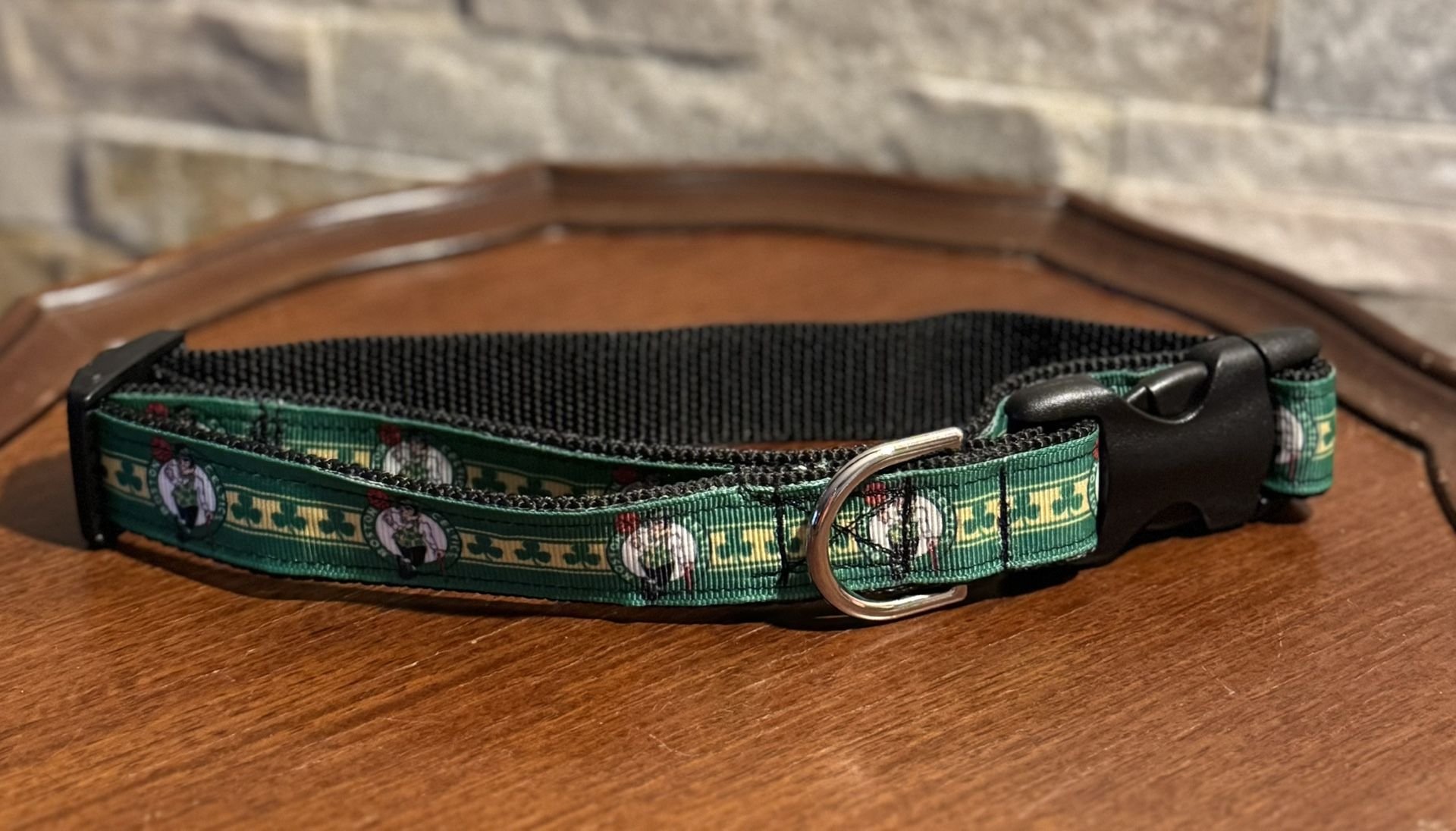Boston Celtics Med/Lg Dog Collar NWOT #BoltonCeltics #DogCollar #CelticsDogCollar #GreenCollar #MediumLargeDogCollar #BostonCelticsCollar
