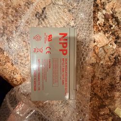 NPP 12V 7.5Ah (F2) terminals 12Volt Rechargeable Battery
