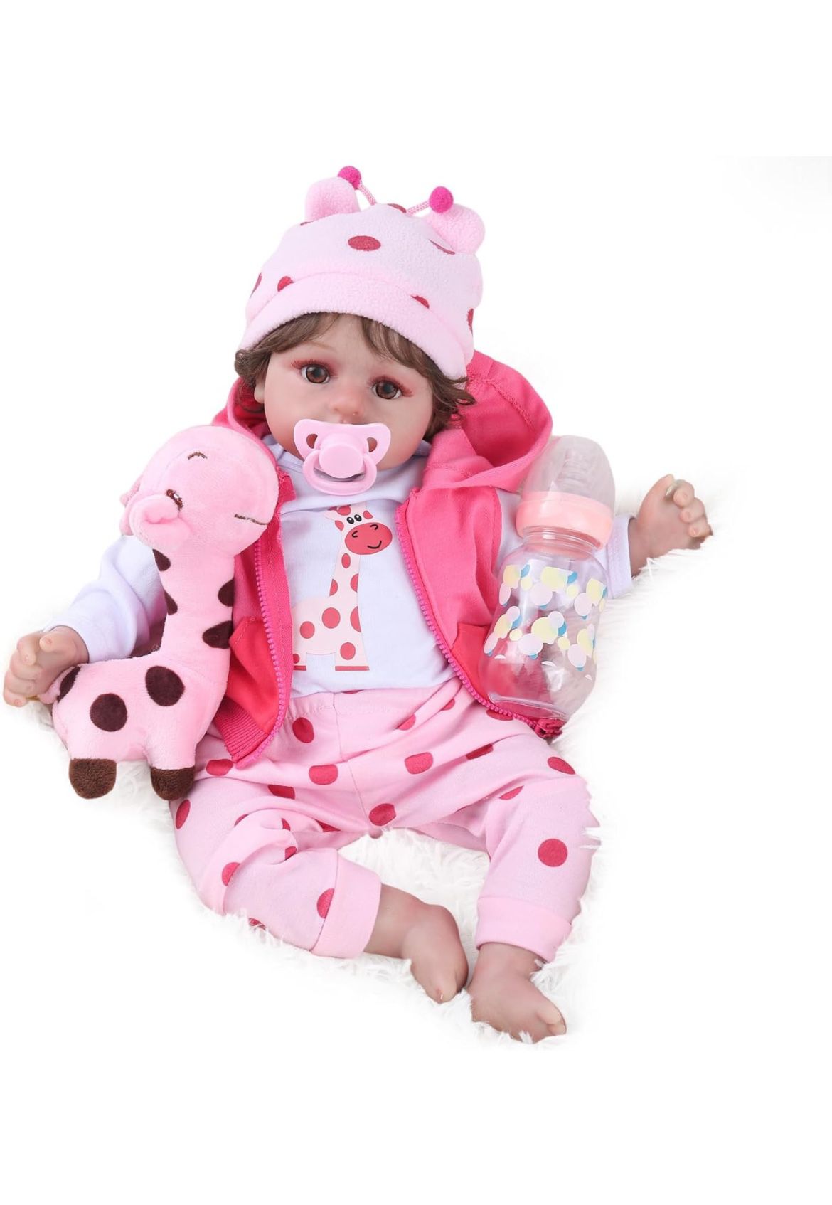 Reborn Realistic Newborn Baby Dolls, 18 inch Silicone Real Toddler Girl Lifelike
