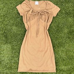 Brown MIDI Dress