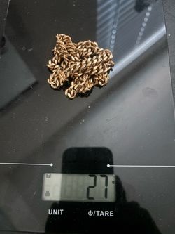 24’’ inch Cuban 10k Yellow Gold 7mm