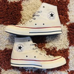 Women’s 8 mens 6 white converse shoes