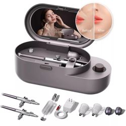 GX Makeup Airbrush, Professional Makeup Artist Kit,Built-in Chip and Double Air Compressor Design for a Fine and Even Coverage of Foundation and Serum