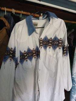 Cow boy long-sleeved button up
