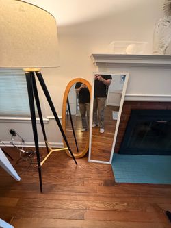The Large Arched Vintage Wood Mirrors