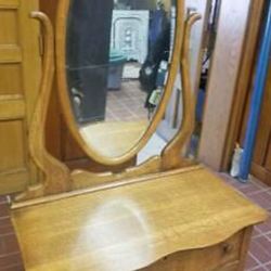 2nd Price Reduction: Antique Dresser With Mirror