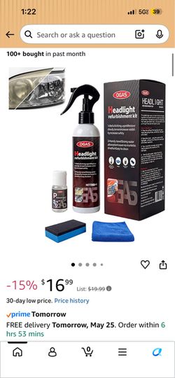 Headlight restoration kit