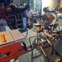 Bosch  Miter Chop  And Rigid Table  Saw