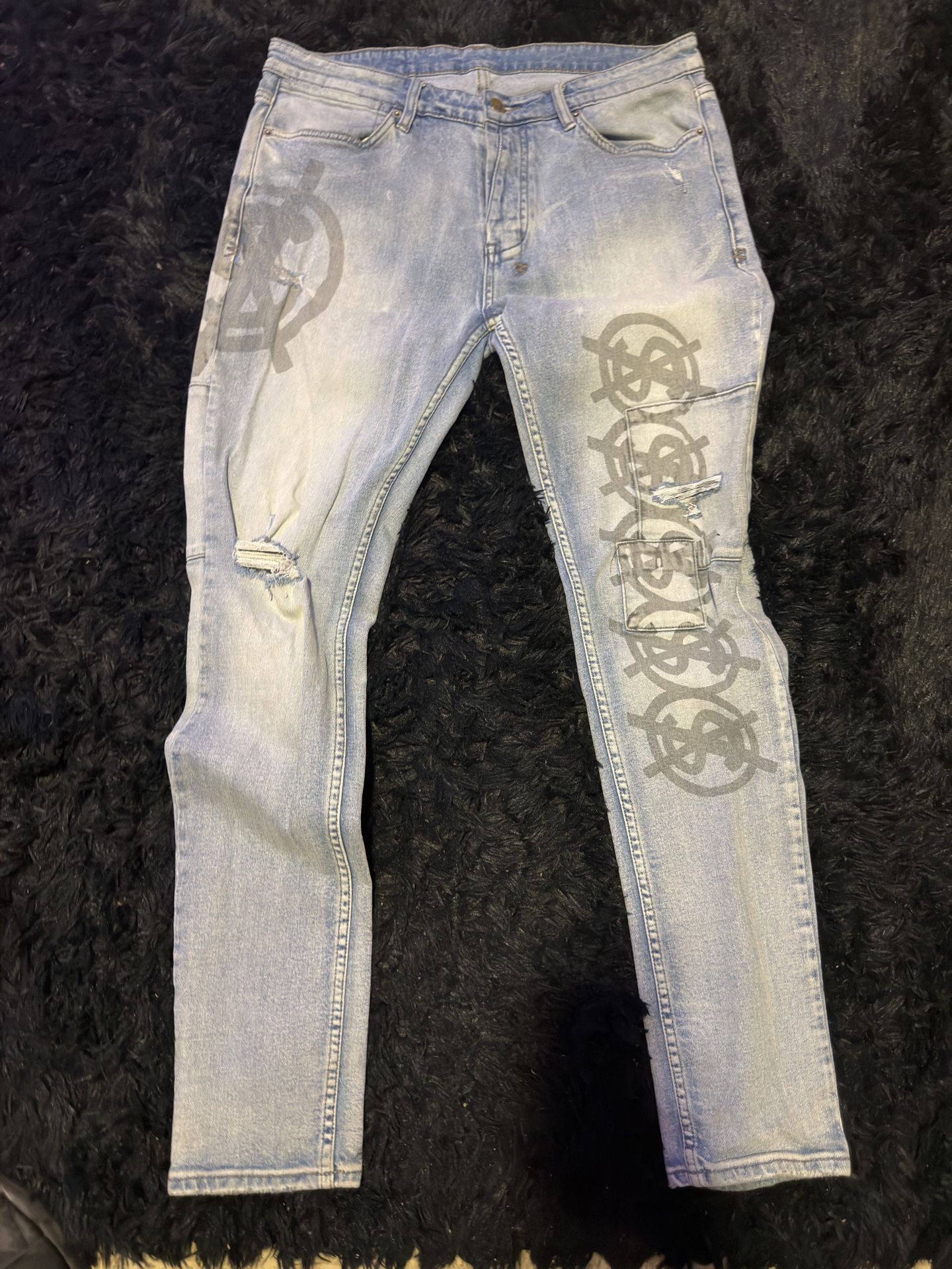 Ksubi Ksubi Super Net Spell Blue Denim Jeans Size 36 | Grailed Size- 36 Ksubi Jeans 