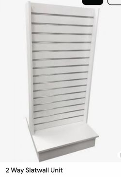 24” 2-Way Slatwall Merchandiser -  store fixture
