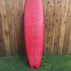 6’8” Twin Fin Surfboard 