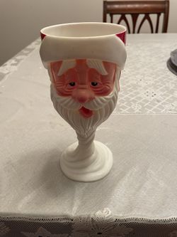 VINTAGE CHRISTMAS SANTA GOBLET