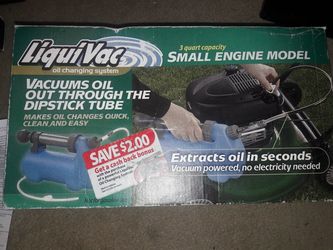 Air Power America 2005LV LiquiVac Oil Changing System for Small Engine BRAND NEW