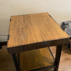 X2 End Tables, Brown/Black 