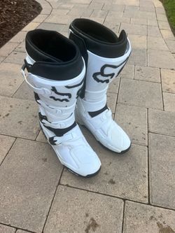 Fox White Comp Boots 9.5