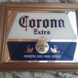 Corona Extra La Cerveza Mas Fina Imported Beer From Mexico Vintage Frame 