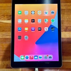 Apple iPad 5th gen 9.7” 128GB IOS16 Compatible Works Great!!