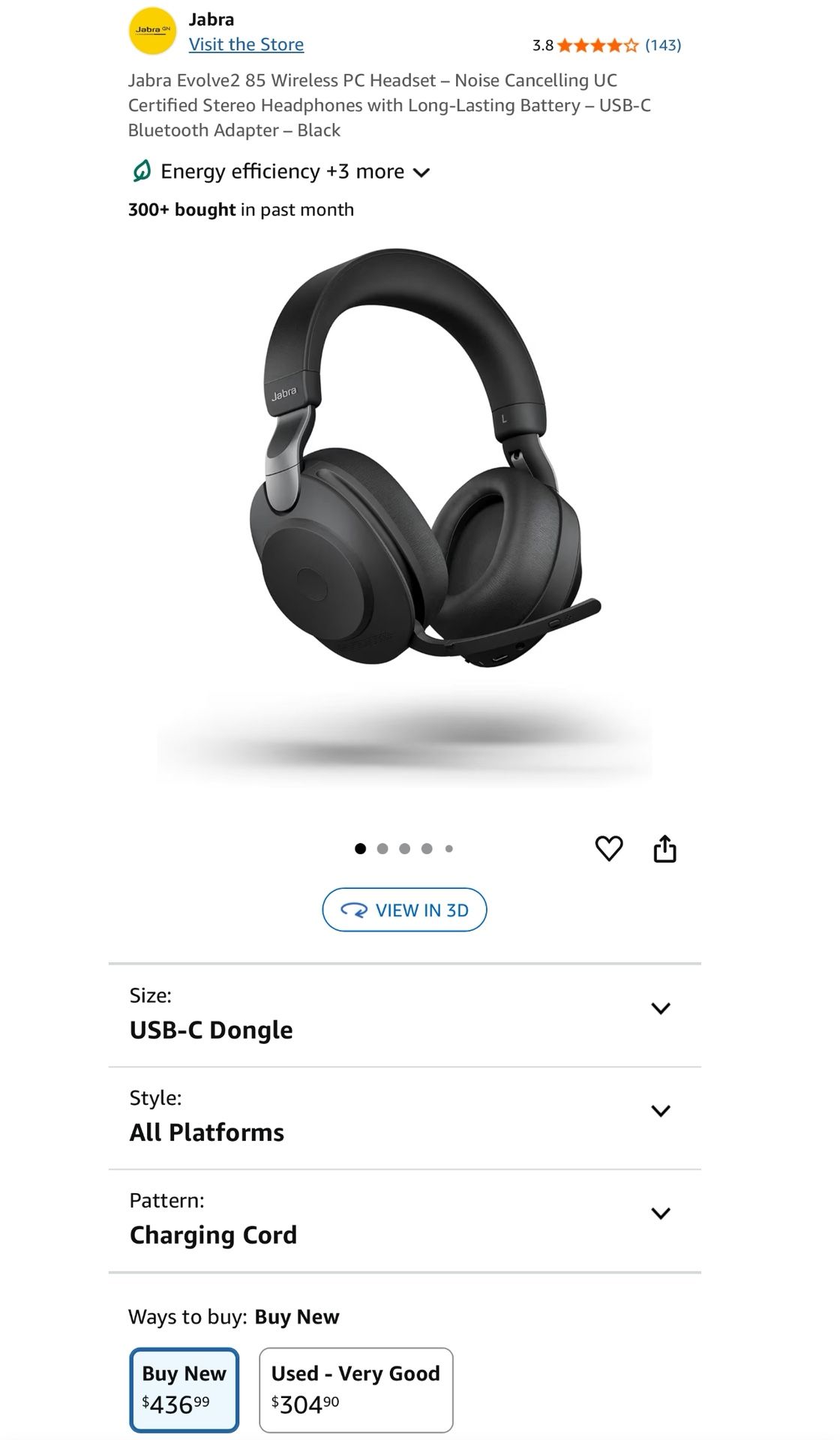 Jabra Evolve 2 85 Wireless PC Headset