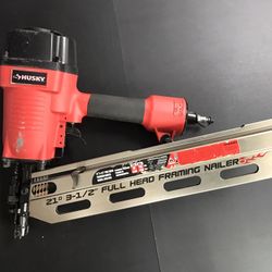 Husky 2 Pc Pneumatic Framing and Palm Nailer Kit