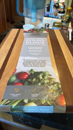 THYME& TABLE  cutting board new heavy wood