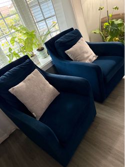 Navy blue chairs