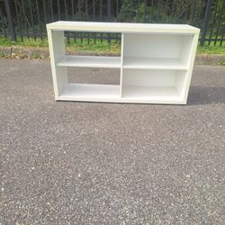 WHITE TV STAND / STORAGE SHELF